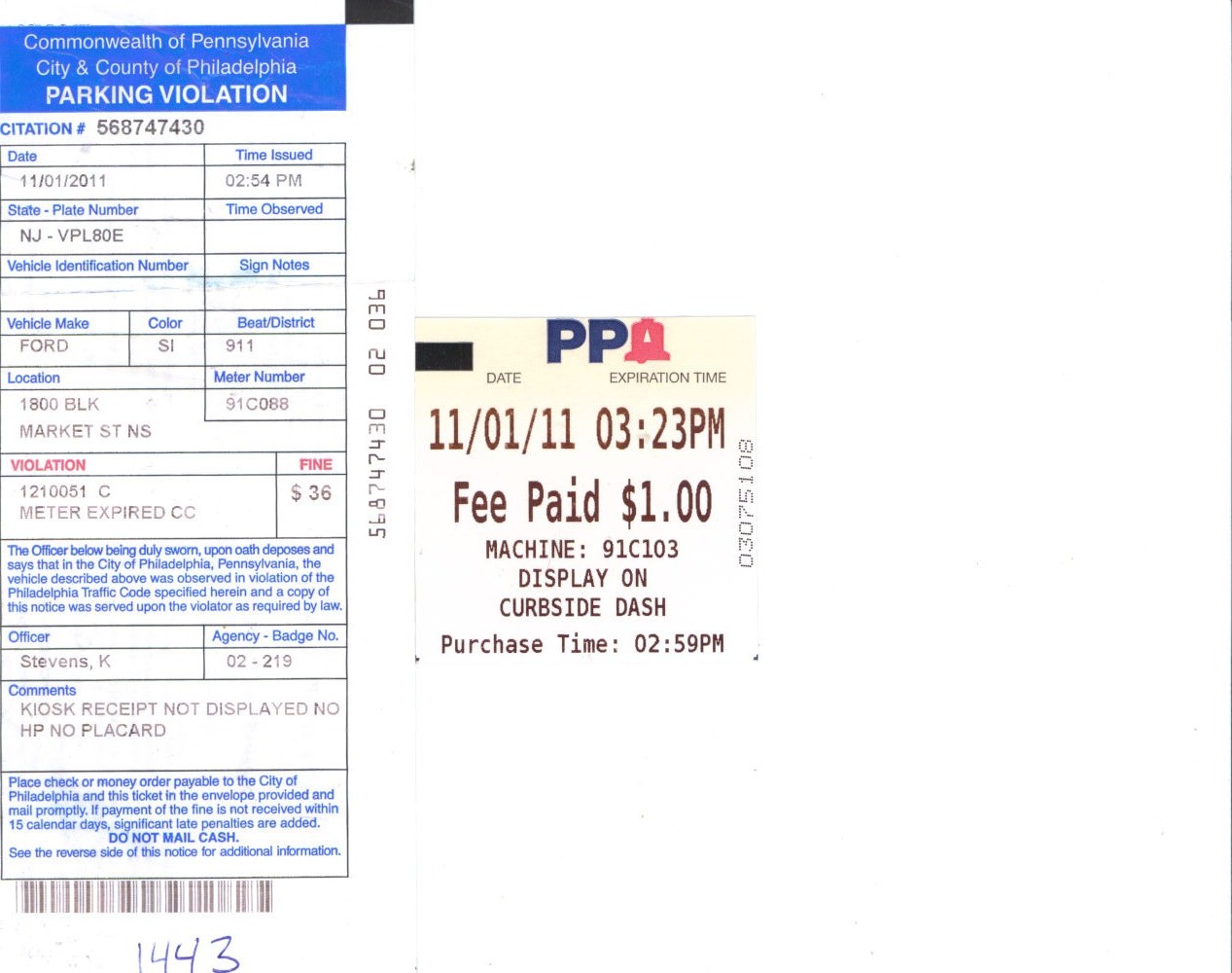 Philadelphia Ppa Ticket